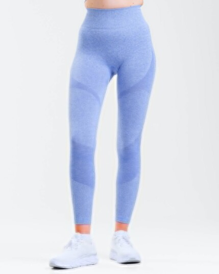 LEVITY Solar Seamless Tights Blue Tide Marl XS