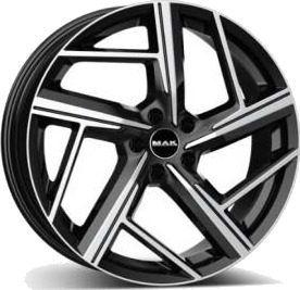 MAK Qvattro Black polished 9x20 5x112 ET30 B66.5