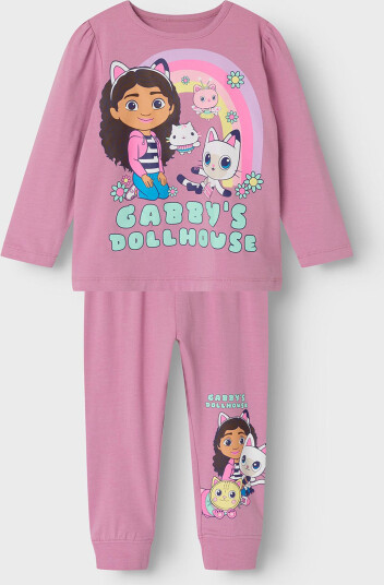 Name It Saba Gabby Long Sleeve Nightset Sky Rosa 86/92