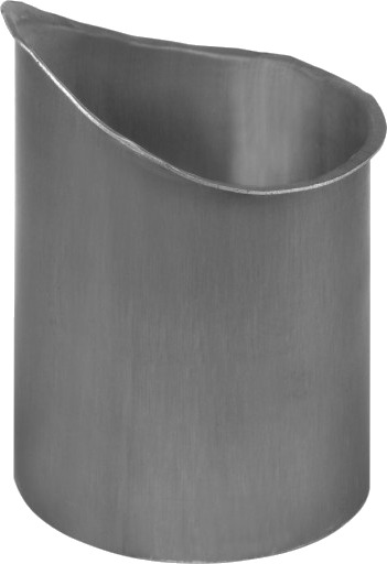 VMZINC tut for arkitektonisk takrenner, QUARTZ-ZINC - 76/333 mm gray 76 mm