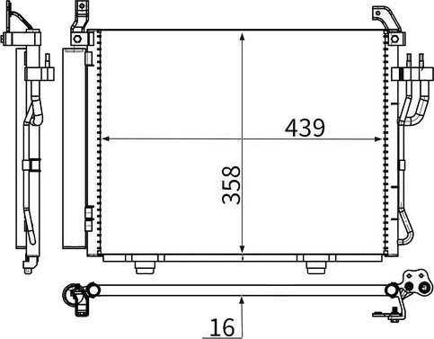MAHLE AC 17 000S Kondensator, klimaanlegg MAHLE AC 17 000S Kondensator, klimaanlegg