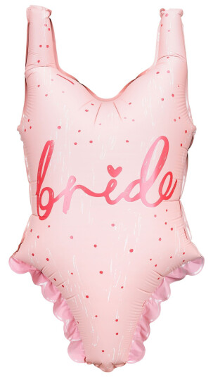 PartyDeco Folieballong Badedrakt Bride