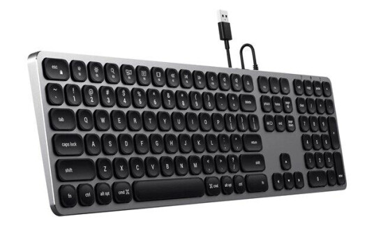 Satechi Aluminum Wired USB Keyboard Nordic Layout Space Grey - Tastatur - Nordisk - Grå Satechi Aluminum Wired USB Keyboard Nordic Layout Space Grey - Tastatur - Nordisk - Grå