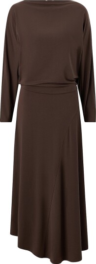 byTimo Maxikjole Jersey Boatneck Dress Brun byTimo Maxikjole Jersey Boatneck Dress Brun