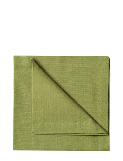 LINUM Robert Napkin 4 Pack Green 45X45CM LINUM Robert Napkin 4 Pack Green 45X45CM