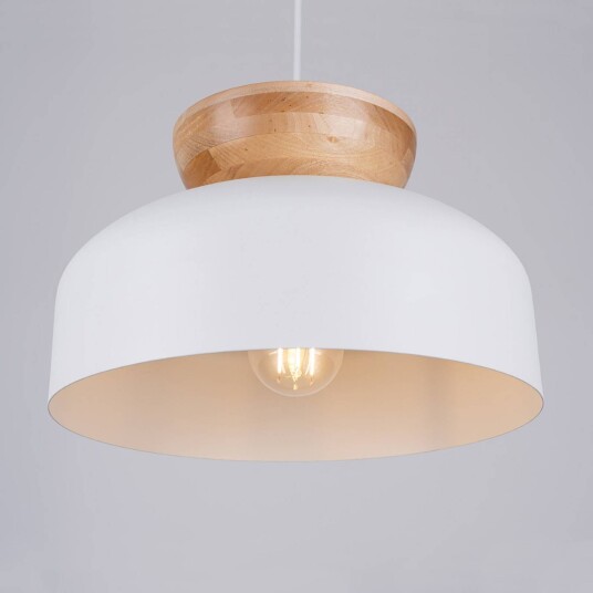 SOLLUX LIGHTING Marion hengelampe Ø 29,5 cm tre stål