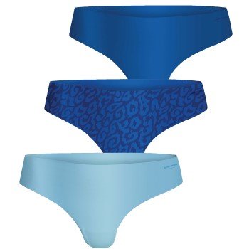 Björn Borg Truser 3P Performance Thong 1739 Blå/Lysblå Small Dame