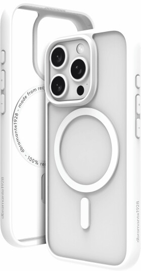 Dbramante Mobildeksel Grenen MagSafe for iPhone 16 Pro i Resirkulert Plast Hvit