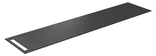 Korsbakken Benkeplate HPL med 1 Håndkleholder Svart / Side 210cm Korsbakken Benkeplate HPL med 1 Håndkleholder Svart / Side 210cm