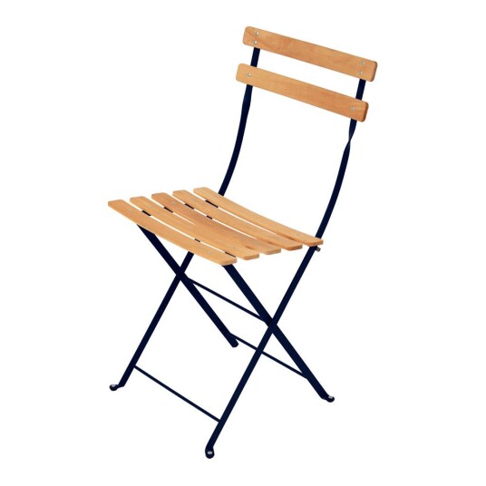 Fermob Bistro Stol Natural Deep Blue 92 Fermob Bistro Stol Natural Deep Blue 92