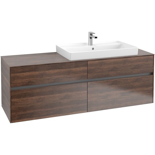 Villeroy & Boch Collaro Servantskap med 4 skuffer 160x50x54,8 cm u/lys Arizona Eik Villeroy & Boch Collaro Servantskap med 4 skuffer 160x50x54,8 cm u/lys Arizona Eik