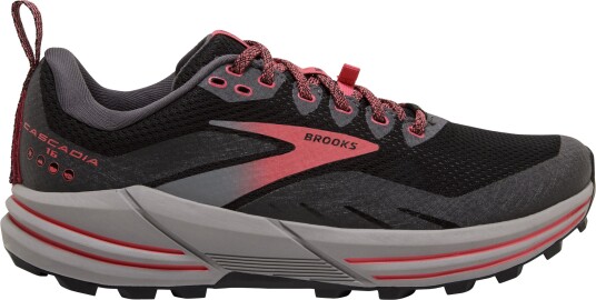 Brooks Cascadia 16 Gtx Dame Black/Blackened Pearl/Cora 38.5