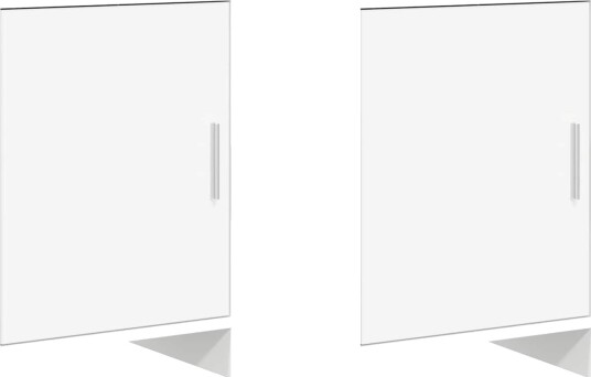  Nattbord 2 pcs Hvit 40 x 30 x 60 cm Konstruert tre