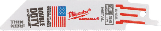 Milwaukee Sagblad S Bimetal 100Mm/25T /5Stk.