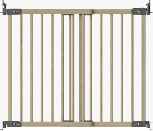 Baby Dan Flexi Fit Holz Sikkerhetsgitter Natur/silber