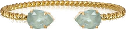 Caroline Svedbom Mini Drop Bracelet Gold Blue ONE SIZE Caroline Svedbom Mini Drop Bracelet Gold Blue ONE SIZE