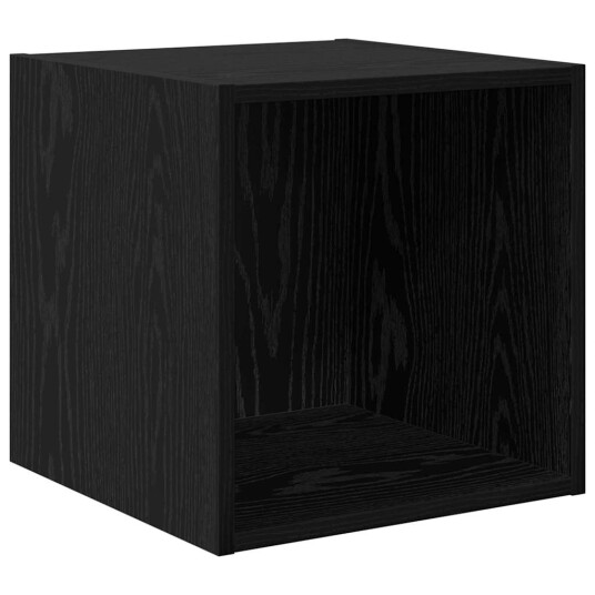 TV benksett 4 pcs Svart eik 37 x 37 x 72 cm Konstruert tre TV benksett 4 pcs Svart eik 37 x 37 x 72 cm Konstruert tre