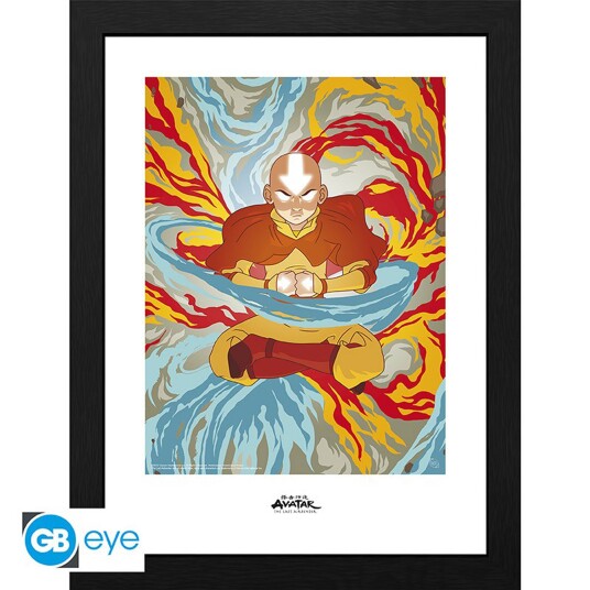 Avatar Innrammet Bilde 30 x 40 cm Aang Avatar State