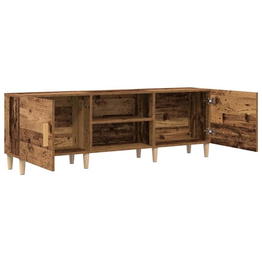 TV skap Gammelt tre 150 x 30 x 50 cm Konstruert tre TV skap Gammelt tre 150 x 30 x 50 cm Konstruert tre
