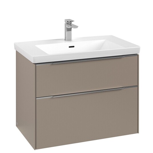 Villeroy & Boch  Subway 3.0 Servantskap m/2 skuffer 772x576x478 mm Taupe Matt