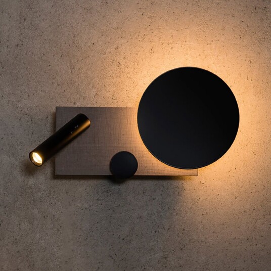 Vegglampe FARO BARCELONA Klee dimmbar Grå Stue Metall Moderne 16 27 Grå