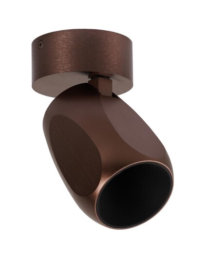 Facet W70 takspot 8W LED 2700 Kelvin CRI 90 Dimbar Dark Coffee