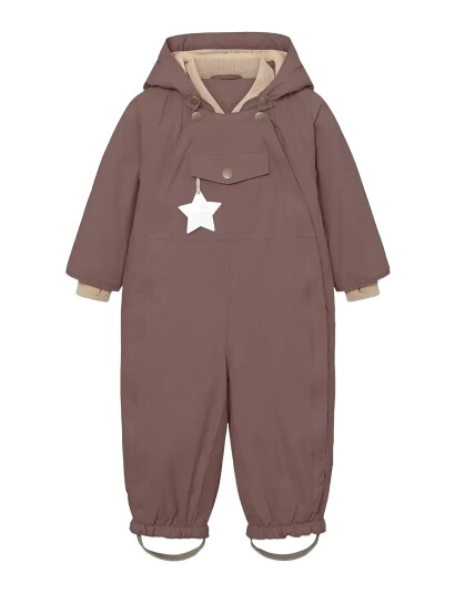 MINI A TURE Matwisti Fleece Lined Snowsuit. Grs - Purple - 74