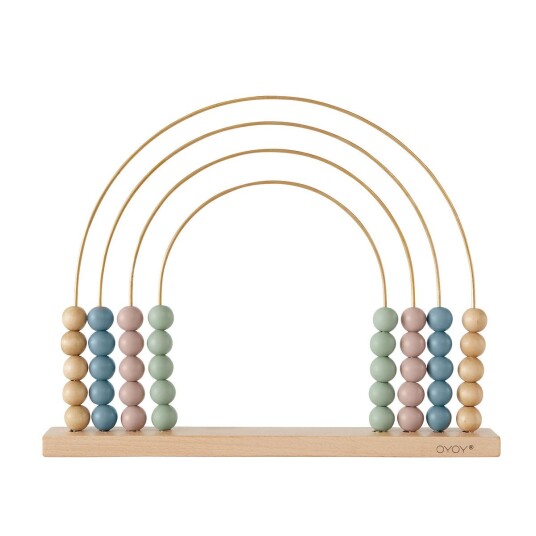 OYOY Mini Abacus Rainbow Brass Plated