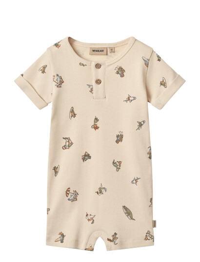 Wheat Jumpsuit S/S Alfred Beige 68