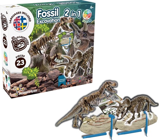 Science4You Toyrock STEAM Fossilsett Dinosaur 2-i-1 Science4You Toyrock STEAM Fossilsett Dinosaur 2-i-1