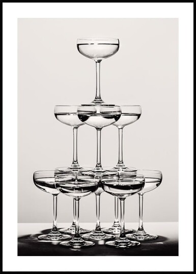 Champagne tower_6 Plakat Plakat / 21x30cm Champagne tower_6 Plakat Plakat / 21x30cm
