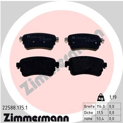 Bremseklosser ZIMMERMANN 22588.175.1
