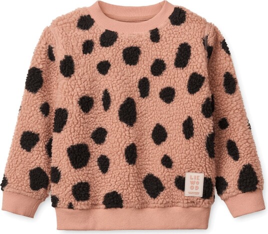 Liewood Ridley Printed Pile Sweatshirt MEGA LEO SPOT / PALE TUSCANY 86/92