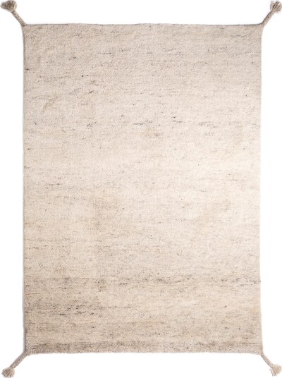 Woodnotes Uni Håndknyttet Ullteppe 140 x 200 cm Hvit
