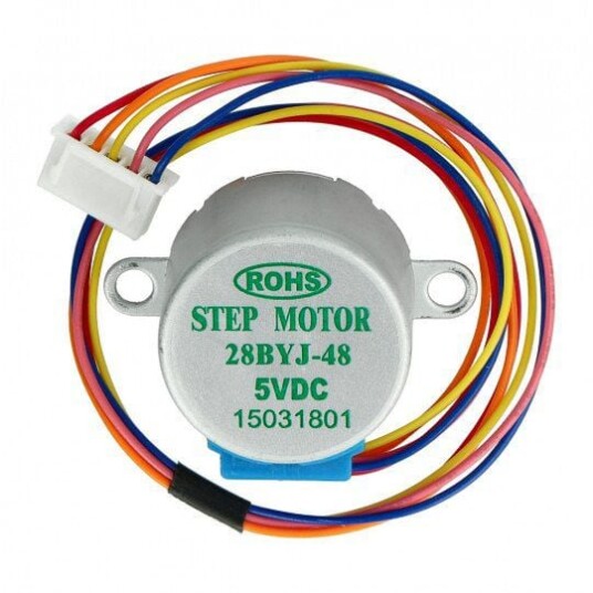 Unipolar trinnmotor med dedikert driver og girkasse 64:1   5V/0,1A/0,03Nm