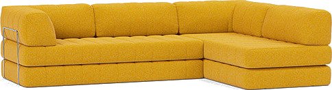 CozyPad L formet sovesofa med armlener B 6002770