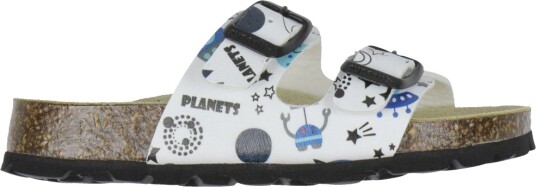 Superfit Sandaler   Fussbett tøffel   Hvit/Blå m. Romtema   Superfit   26   Sandals