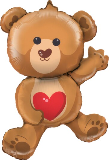 Ballongkungen Folieballong Mini Bamse Hjerte G72069