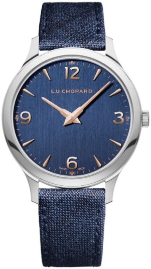 Chopard Herreklokke 168592 3002 L.U.C Blå/Lær Ø40 mm