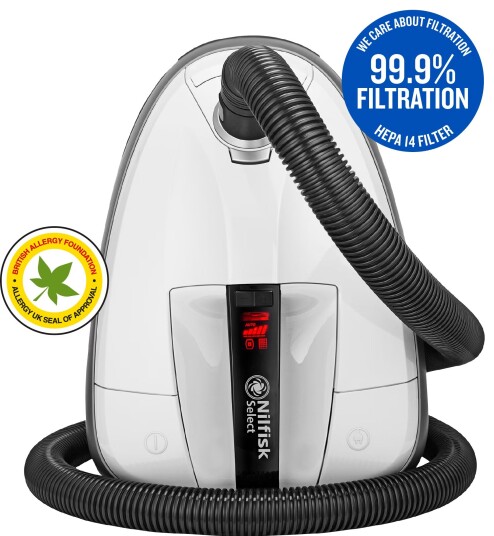 Nilfisk Select Allergy støvsuger (hvit) Nilfisk Select Allergy støvsuger (hvit)