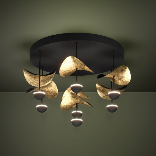 Taklampe Stars of Light Dracera dimmbar Svart Stue Metall Moderne 35 Svart