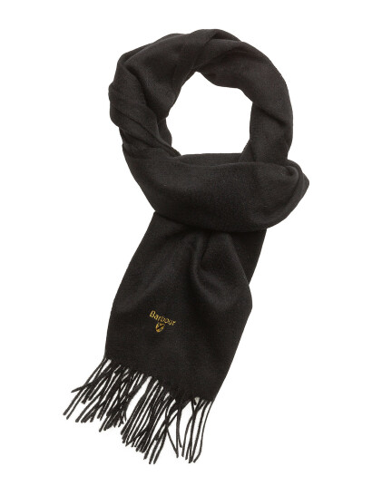 Barbour Plain Lambswool Scarf - Black - ONE SIZE Barbour Plain Lambswool Scarf - Black - ONE SIZE