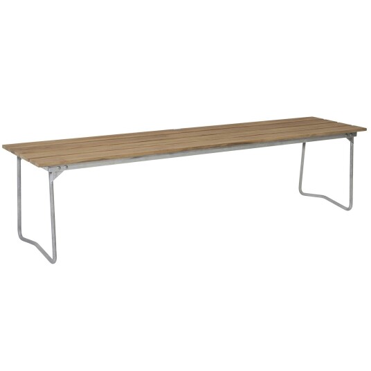 Grythyttan Stålmöbler Benk 9 170 Cm Ubehandlet Eik / Varmgalvanisert Stål Benker Teak 10363