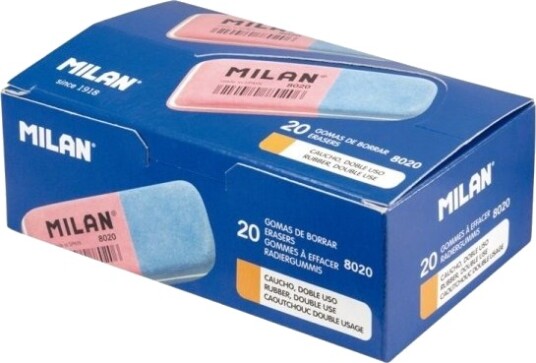 Milan Eraser For Blekk Og Blyant 20Szt Milan Milan Eraser For Blekk Og Blyant 20Szt Milan