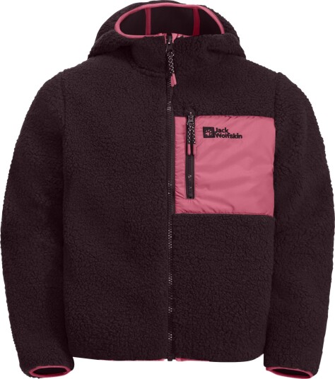 Jack Wolfskin Kids' Ice Curl Hood Jacket Boysenberry/Pink 92