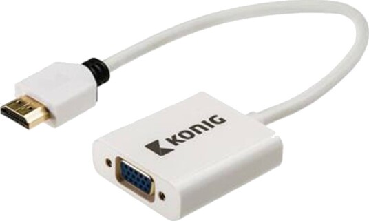HDMI kontakt VGA hun Adapter + 3,5 mm Utgang 0,20m