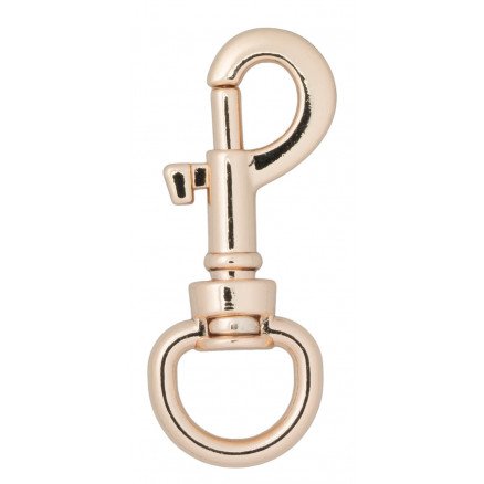Infinity Hearts Karabinhake med D ring Messing Lys Gull 45mm 5 stk