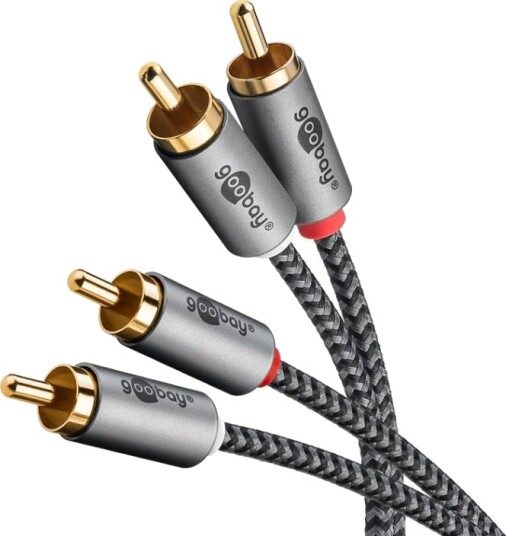 Goobay Stereo RCA-kabel 3 m 2x RCA-kontakt (lyd venstre/høyre) > 2x RCA-kontakt (lyd venstre/høyre) Goobay Stereo RCA-kabel 3 m 2x RCA-kontakt (lyd venstre/høyre) > 2x RCA-kontakt (lyd venstre/høyre)