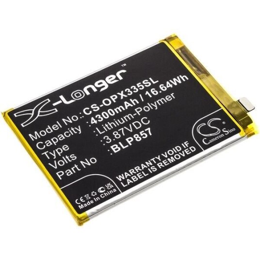 OPPO Realme GT Neo 5G 2021 batteri (4400 mAh 3.85 V, Sort)