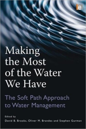Making the Most of the Water We Have